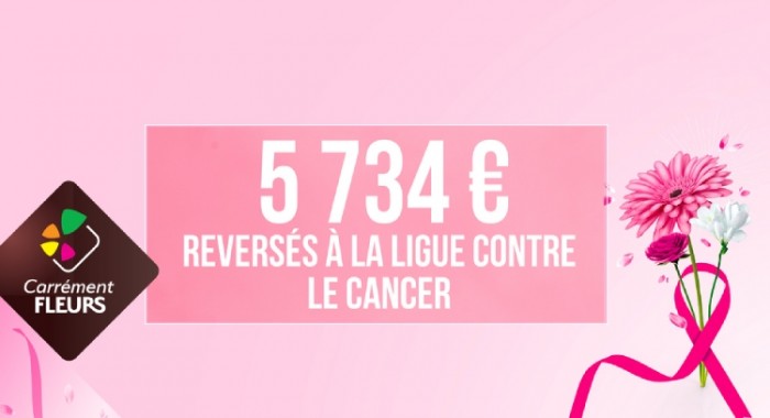 Une belle collecte au profit d’Octobre Rose pour Carrément Fleurs