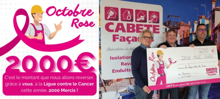 CABETE Façades lutte contre le cancer du sein