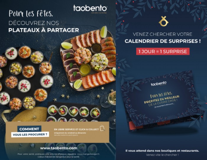 taobento illumine les fêtes de fin d’année avec sa nouvelle carte gourmande