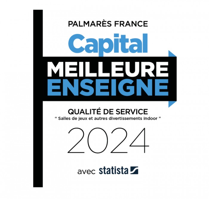 Get Out remporte le Palmarès Capital de la « Meilleure Enseigne 2024 » dans la « Catégorie Salle de Jeux »
