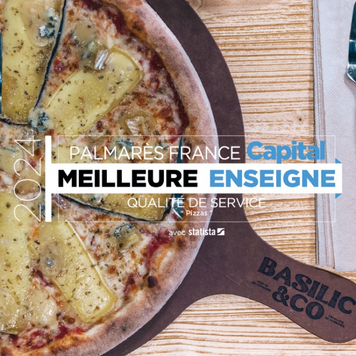 Basilic & Co lauréat du Palmarès « des Enseignes 2024 » dans la catégorie Pizza