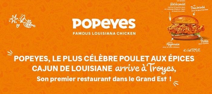 Popeyes ouvre son 8e restaurant français à Troyes