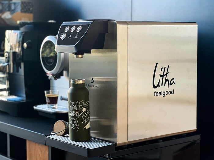 Litha Espresso : après les machines à café, les fontaines à eau en B2B