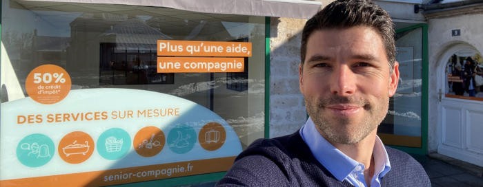 « 12 mois après l’ouverture, le bilan est très positif ! », Adrien Faure, franchise Senior Compagnie, Terres Val-de-Loire