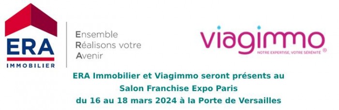 ERA Immobilier et Viagimmo seront présents à Franchise Expo Paris 2024 !