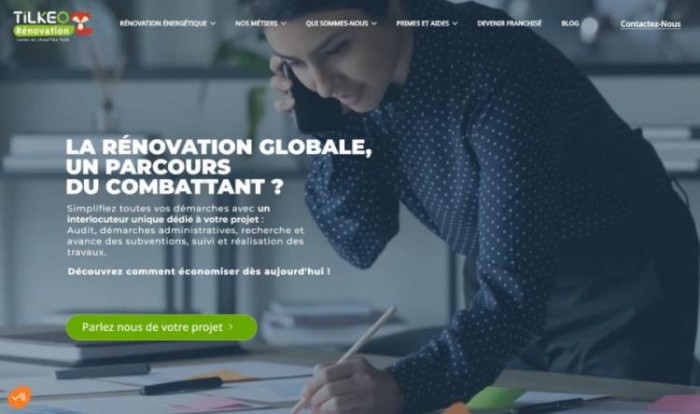 Révélation du nouveau site internet de TILKEO Rénovation