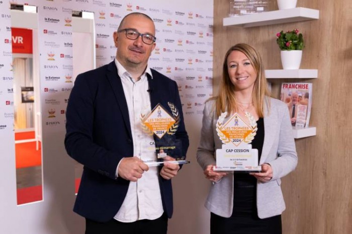 Cap Cession décroche la première place aux Trophées des Meilleures franchises de France !