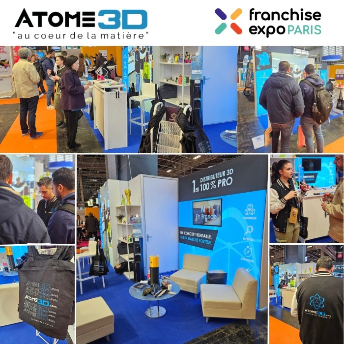 Atome3D fait le plein de contacts à Franchise Expo Paris 2024