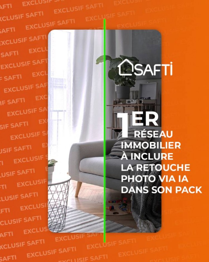 SAFTI : Premier réseau immobilier à intégrer la retouche photo via IA dans son pack