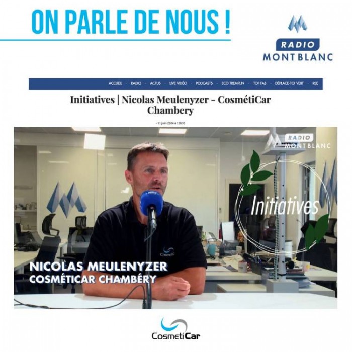 CosmétiCar Chambéry mis en lumière sur Radio Mont Blanc