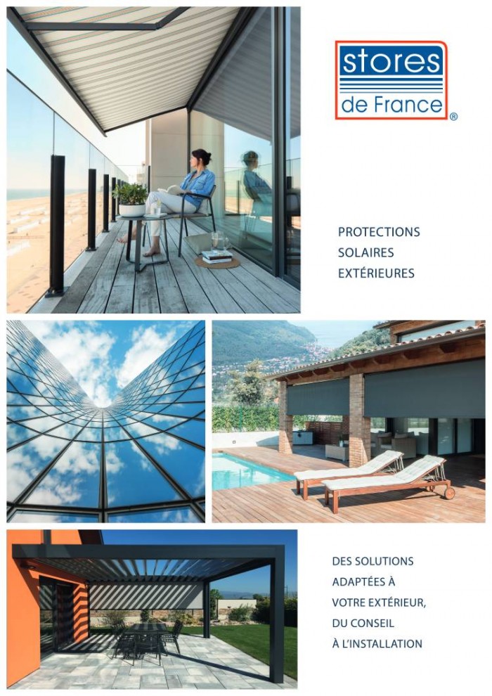 Nouveau catalogue Stores de France ! « PROTECTIONS SOLAIRES EXTERIEURES »