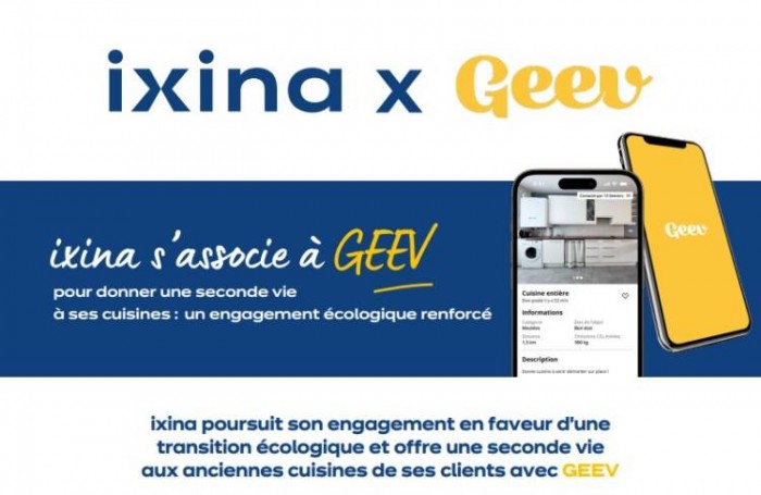 Ixina s’associe à GEEV pour une démarche écoresponsable
