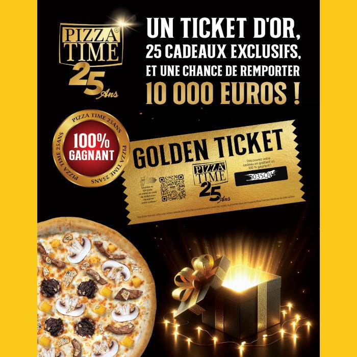 Pizza Time lance une vaste opération pour ses 25 ans !