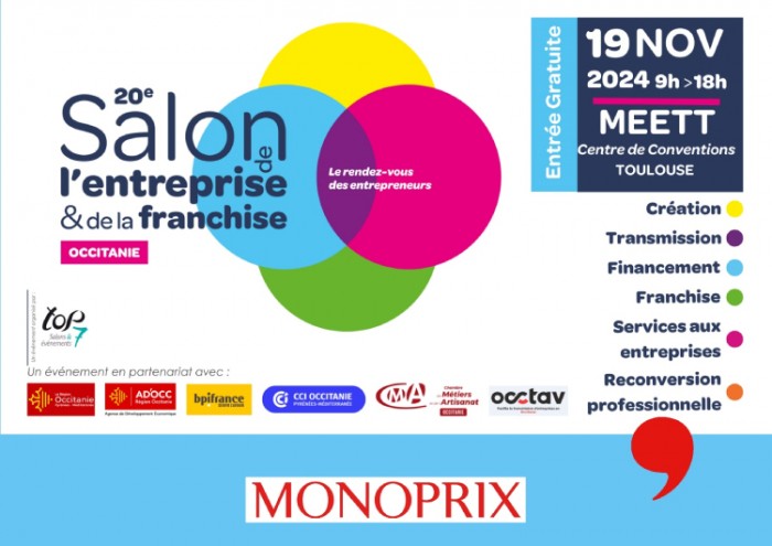 Monoprix sera présent au Salon de l'Entreprise & de la Franchise Occitanie