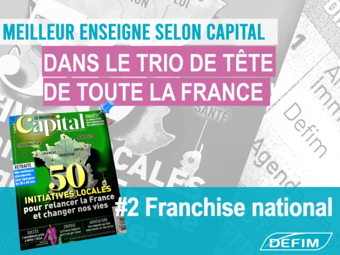 Capital Magazine : Defim sur le podium des meilleures enseignes 2025 !