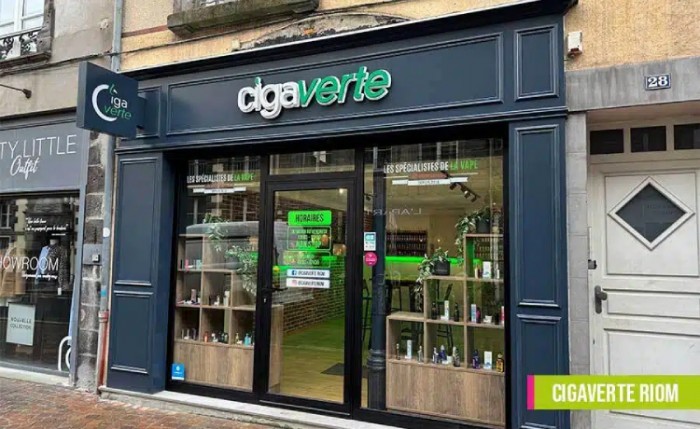 Cigaverte s'installe à Riom avec une nouvelle boutique