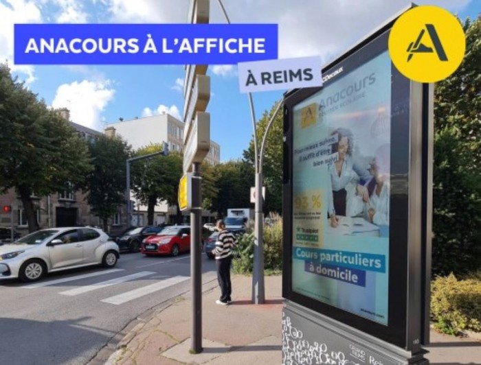 Anacours s'affiche dans les grandes villes de France