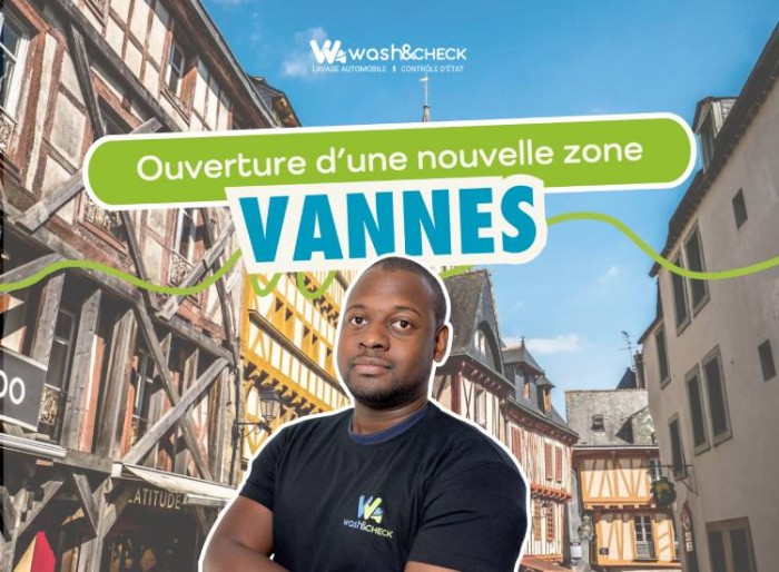 Nouvelle franchise écologique Wash&Check à Vannes : une révolution dans le lavage auto !
