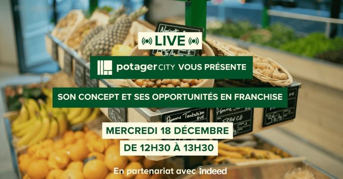 Un live exclusif pour construire votre avenir avec Potager City : RDV le 18 décembre !