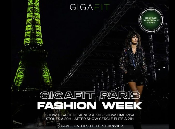 Gigafit dévoile sa nouvelle collection sportswear à la Fashion Week de Paris