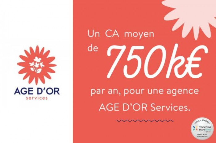 750K€ de chiffre d’affaires annuel moyen pour une agence AGE D’OR Services !