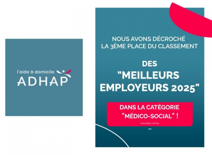 ADHAP distinguée parmi les meilleurs employeurs du médico-social en 2025