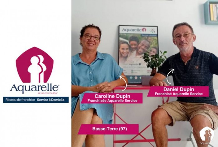 Aquarelle Service : Daniel et Caroline, un duo d'entrepreneurs au service de l'humain