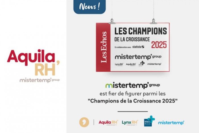 Mistertemp' group classé parmi les Champions français de la croissance 2025