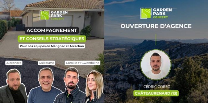 Garden Park Concept poursuit son développement et renforce l'accompagnement de ses franchisés