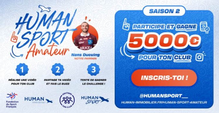 HUMAN Immobilier lance la 2e édition de son Challenge Sport Amateur