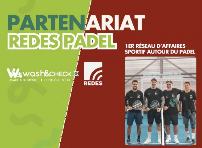 Wash&Check signe un partenariat exclusif avec REDES Padel France