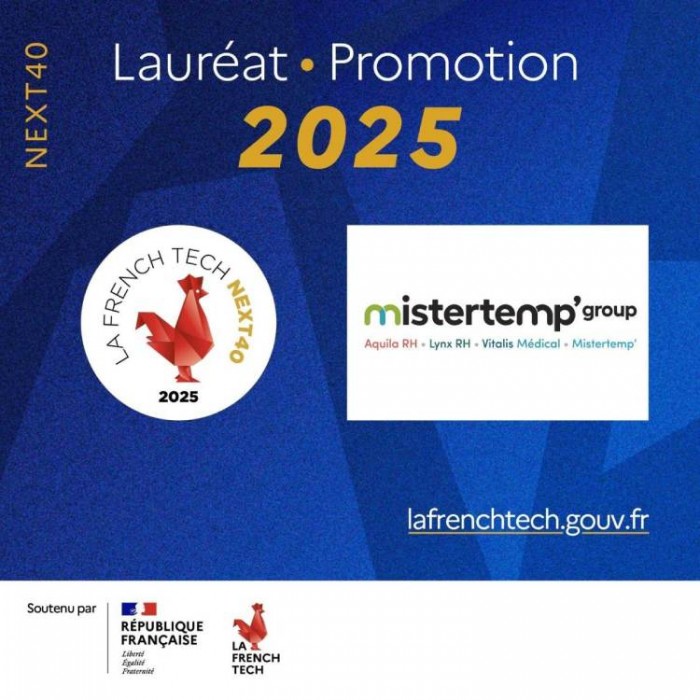 Mistertemp’ Group parmi les lauréats du French Tech Next40, pour la 2e année consécutive