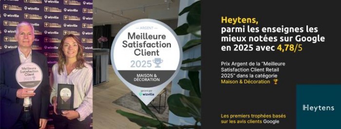 Heytens parmi les enseignes les mieux notées sur Google en 2025