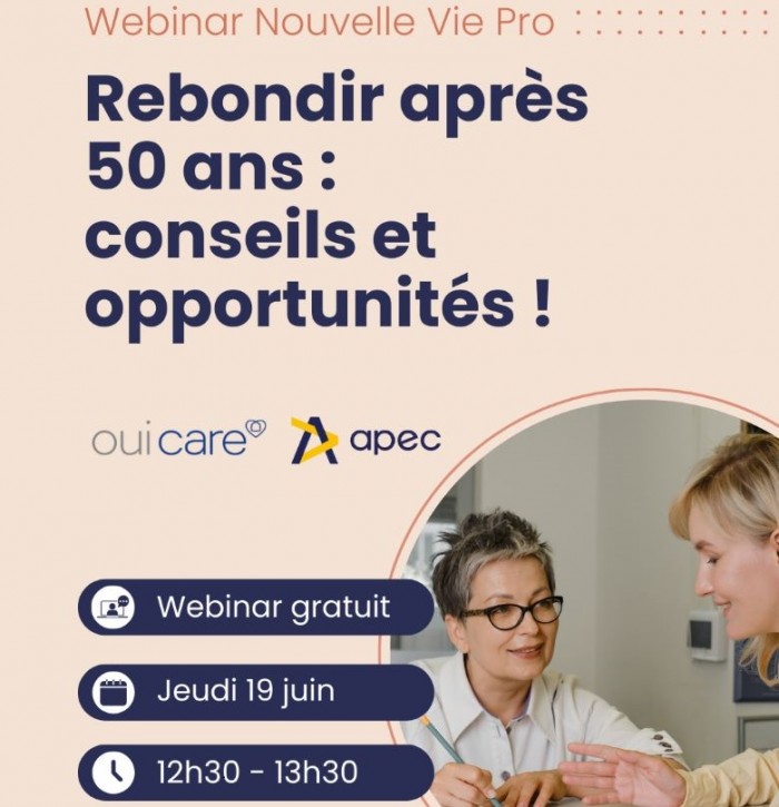 Reconversion professionnelle des seniors : un webinaire pour rebondir