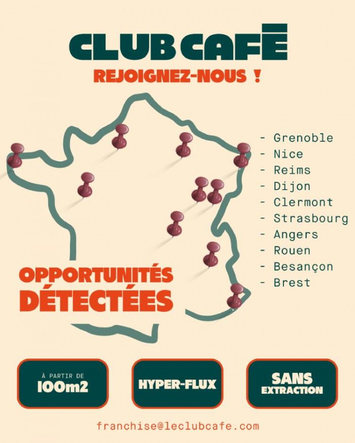 CLUB CAFÉ cible 10 nouvelles villes pour accélérer son expansion en franchise