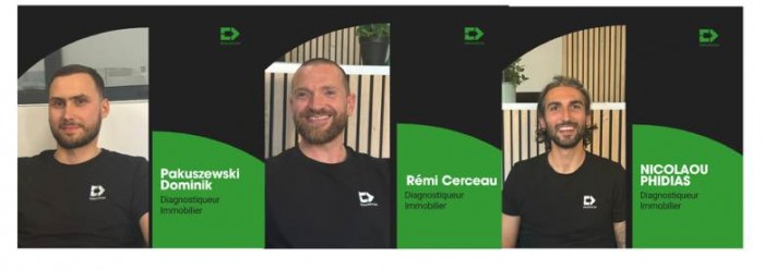 Diagadom renforce ses équipes avec trois diagnostiqueurs formés en interne
