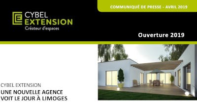 Nouvelle agence de construction Cybel Extension à Limoges