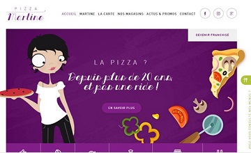 Nouveau site PIZZA Martine 