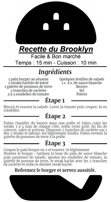 Franchise Speed Burger recette du mythique Brooklyn 