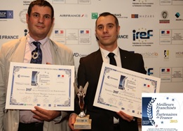 Laurent Chauveau reçoit le prix de Meilleur Franchisé de France 2015