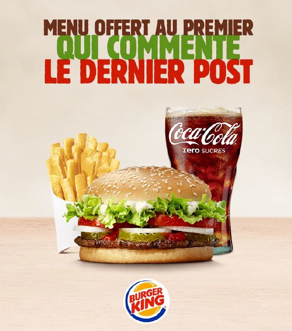 Burger King stratégie réseaux sociaux