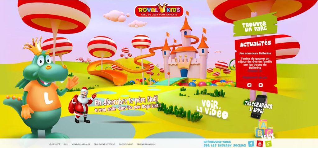 Nouveau site franchise Royal Kids