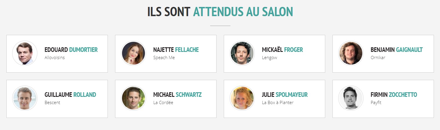 Salon Entrepreneurs Nantes, speakers
