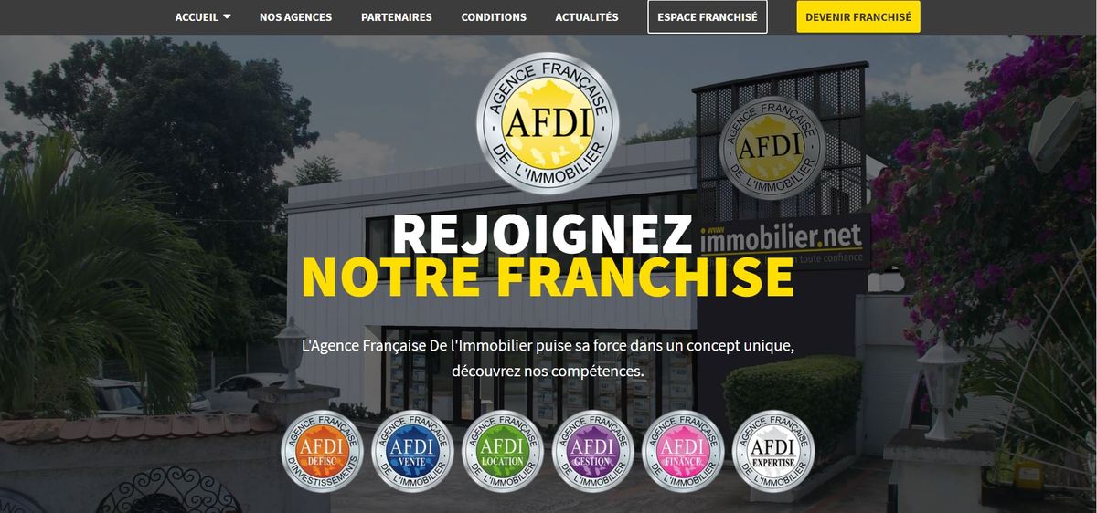 Nouveau site franchise AFDI