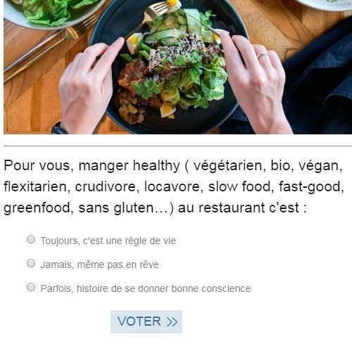 Sondage restauration healthy 