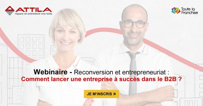 Entreprendre pour se reconvertir : un webinaire pour réussir sa création d’entreprise BtoB