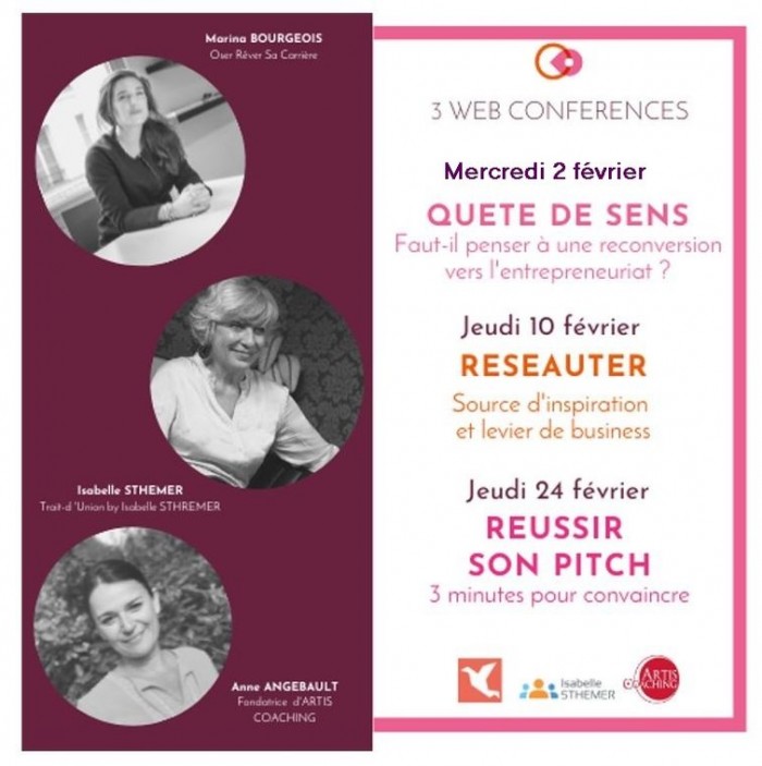 Reconversion professionnelle : 3 webconférences pour réussir son projet de création d’entreprise