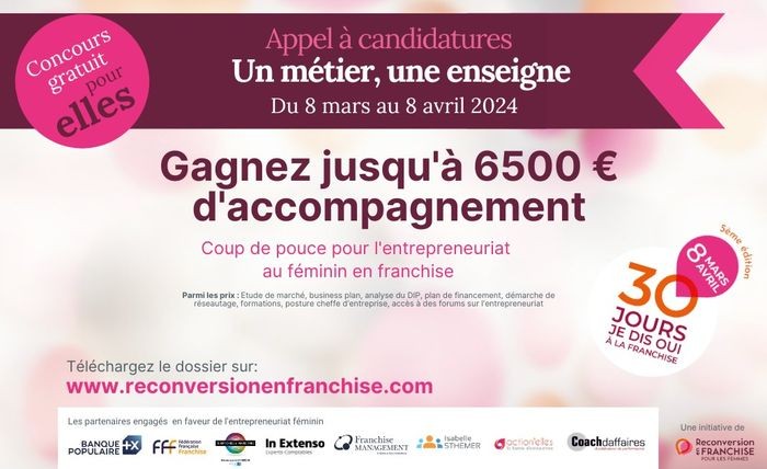 Entrepreneuriat féminin : un nouveau concours pour accompagner les femmes dans leur projet de franchise