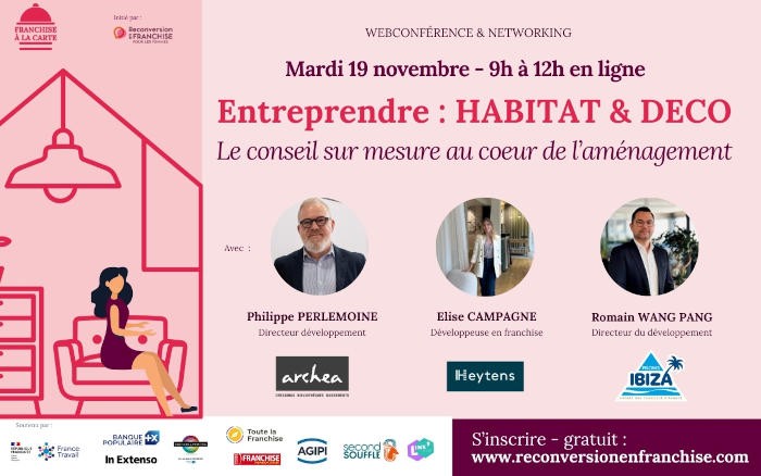 Une conférence interactive en ligne pour entreprendre dans le secteur de l'habitat