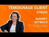Témoignage client d'Audrey Seybald